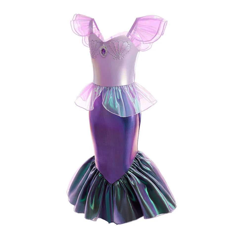 Toddler Ariel Siren Apparel Summer Beach Princess Mermaid Costume