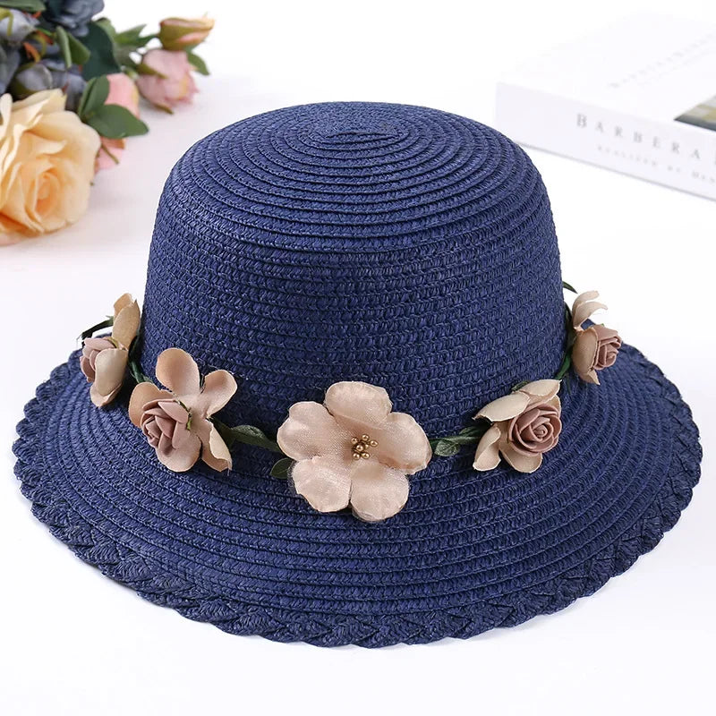 Sun Grass Hat Beach Flower Rope Women's Fashion Accessories Designer Hat