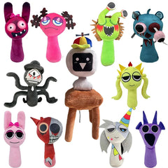 Sprunki Plush Toys Game Plush Sprunki Incredibox Plush Doll Sprunki Game Cartoon Kid Birthday Gifts Stuffed Dolls Christmas Gift