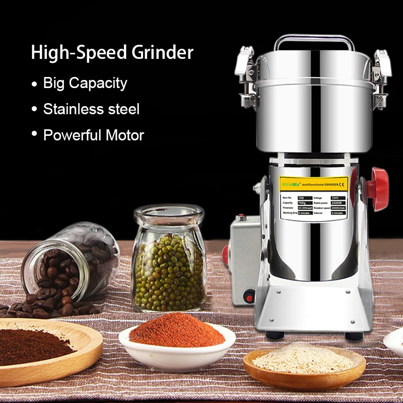 Grains Spices Herbals Cereals Coffee Dry Food Grinder Mill Grinding Machine