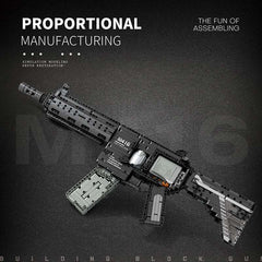 1188PCS M416 Rifle Building Block Model City Police Military Weapon Series Gun Puzzle Assembly Bricks