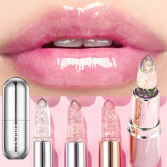 Jelly Glitter Moisturizing Lipstick 24 Hours Natural Hydrating Colored Lip Balm