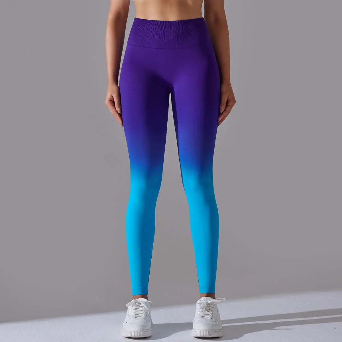 Seamless Leggings Ombre Fitness Exercise Running Workout Pants Push Up Butt Scrunch Yoga Pants