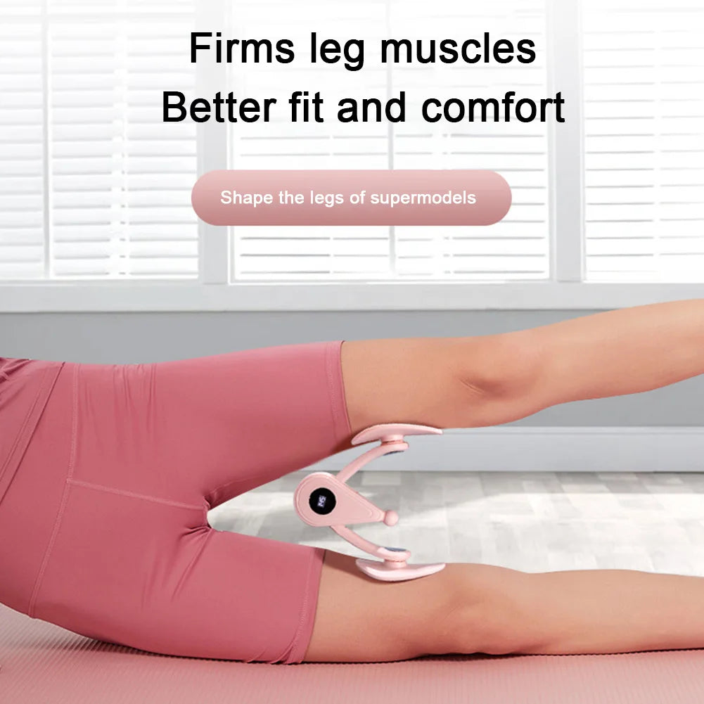 Digital Counter Hip Trainer Pelvic Floor Trainer Trimmer Inner Thigh Pelvic Floor Strengthening Device Rechargeable Leg Trainer