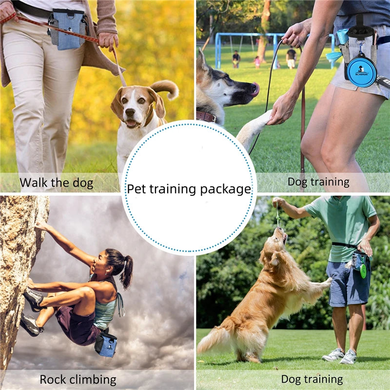 Portable Dog Treat Bag Outdoor Dog Treat Pouch for Training Feeding Bag