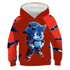 Children's Clothes Sonic Hoodie For Kids Boys and Girls 3D Printing Sweatshirt Loose Long Sleeve Spring Autumn Sonic Pullover