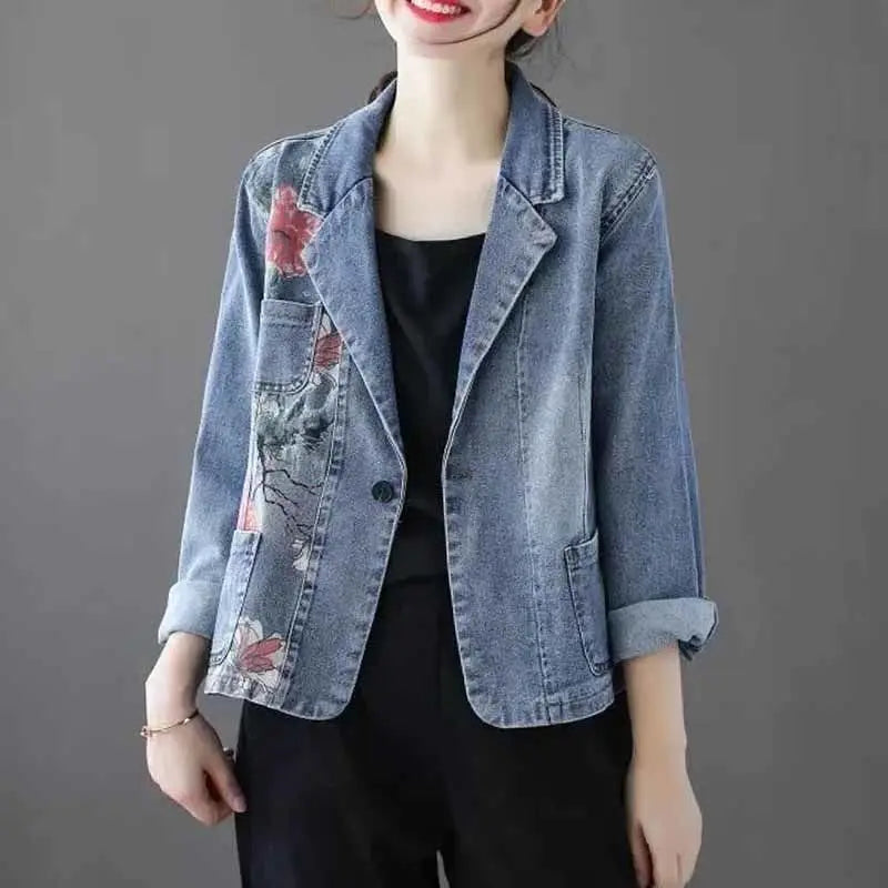 Short Denim Jacket For Women New Women's Spring Autumn Cothing