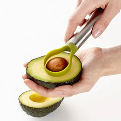 Avocado Slicer 2 In 1 Stainless Steel Avocado Cutter Peeler Knife Pitaya Kiwi Slicer Peeler Fruit Vegetable Tools