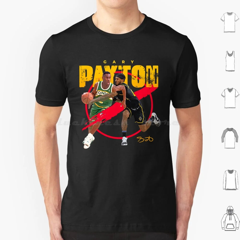 Gary Payton Ii T Shirt Men Women Kids 6xl Seattle Supersonics Sonics 90s Basketball Reign Shawn Kemp Gary Payton Hersey Hawkins