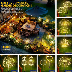 Garden Decoration Solar Light for Outdoors DIY Dandelion Solar Plug Garden Lighting