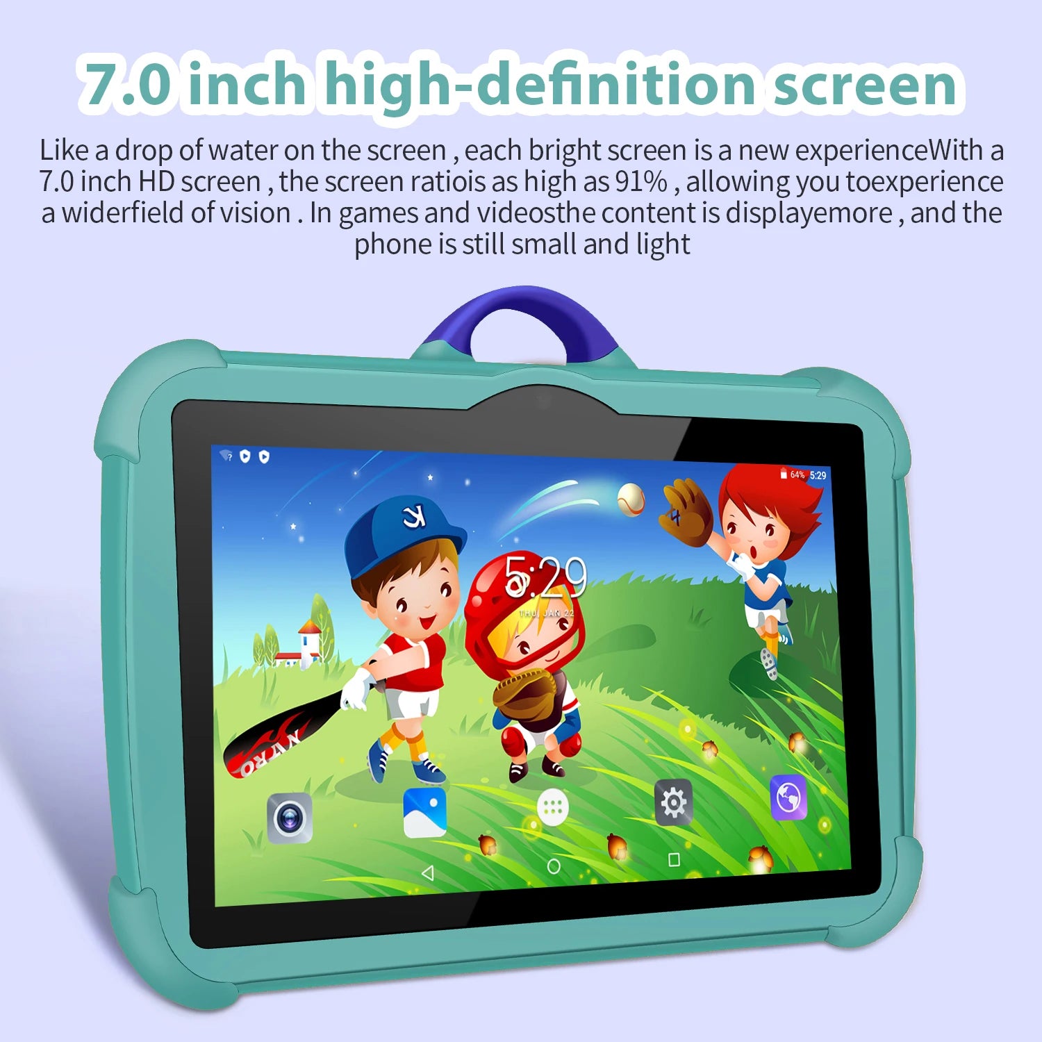 New 7 Inch Google Learning Education Games Kids' tablet Quad Core 4GB RAM 64GB ROM 5G WiFi Tablets