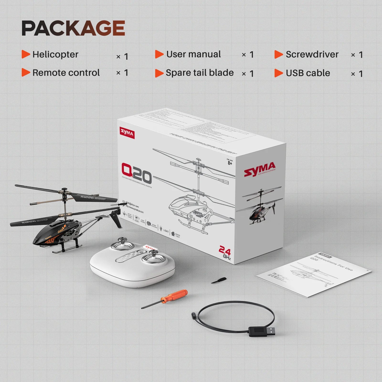 SYMA Remote Controlled Helicopter Q20 RC Aircraft with Altitude Hold