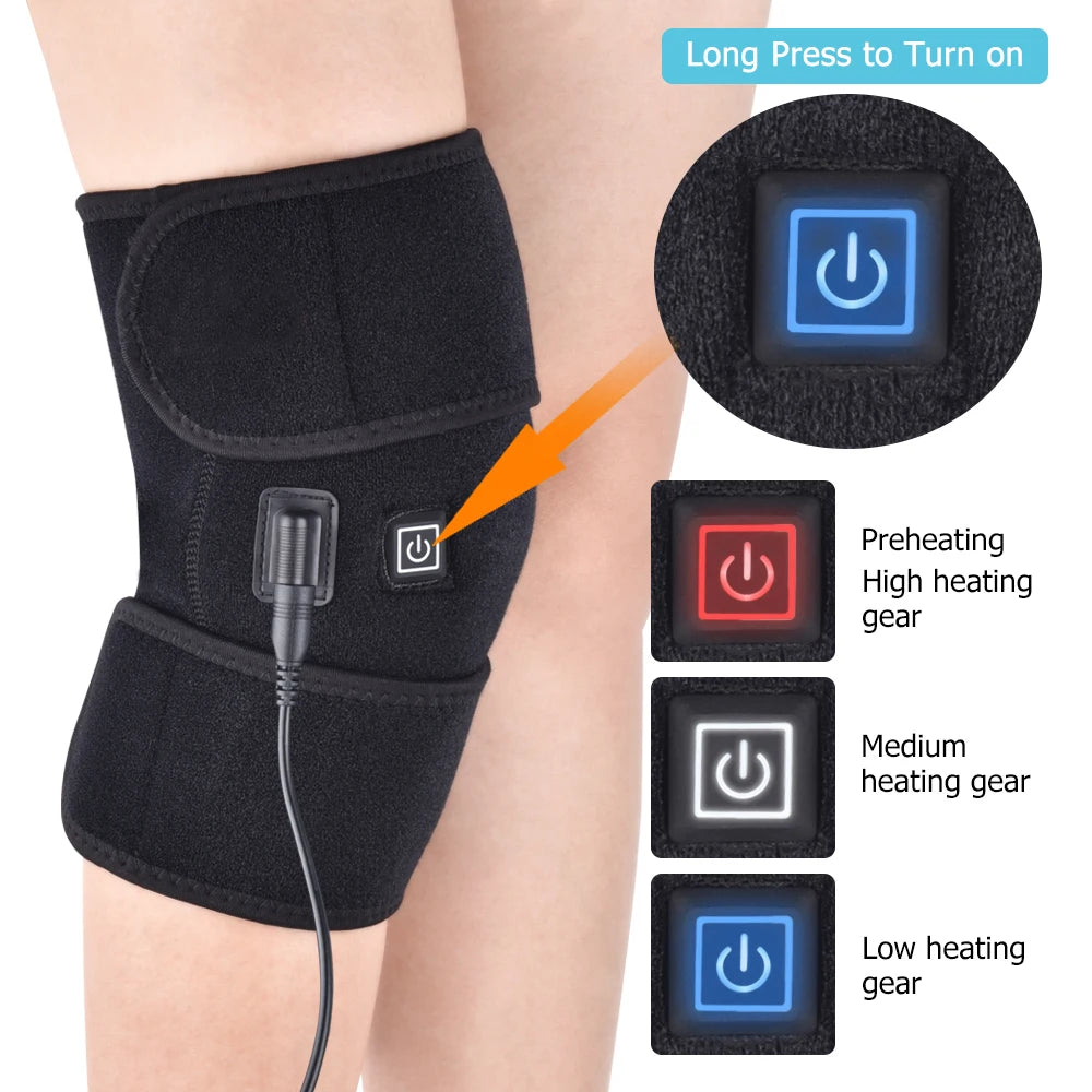 Knee Pad Fast-heating Relief Arthritis Improve Discomfort Pain Recover Injury Keep Warm Relieve Muscle Soreness Drive