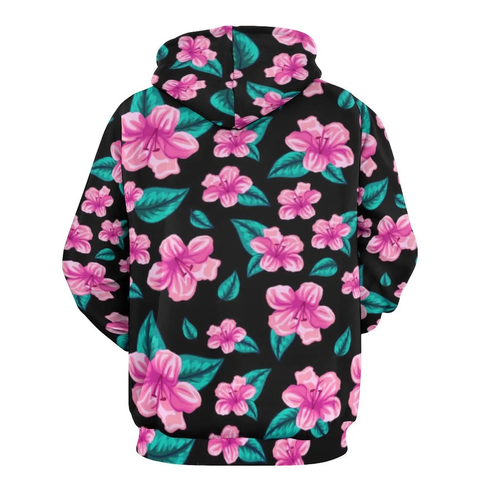 Hawaiian Hibiscus Flower Hoodies Tropical Floral Print Hip Hop Casual Hoodie