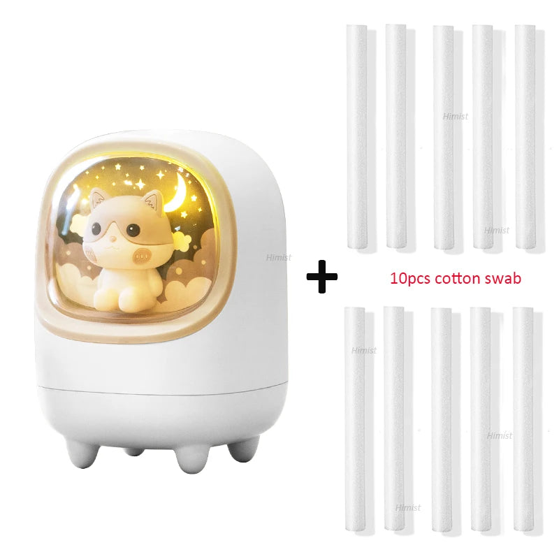 Cartoon Wireless Air Humidifier USB Rechargeable Portable Mini Aromatherapy Mist Maker