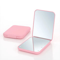 Pocket Mirror, LED Compact Travel Makeup Mirror with Light for Purse