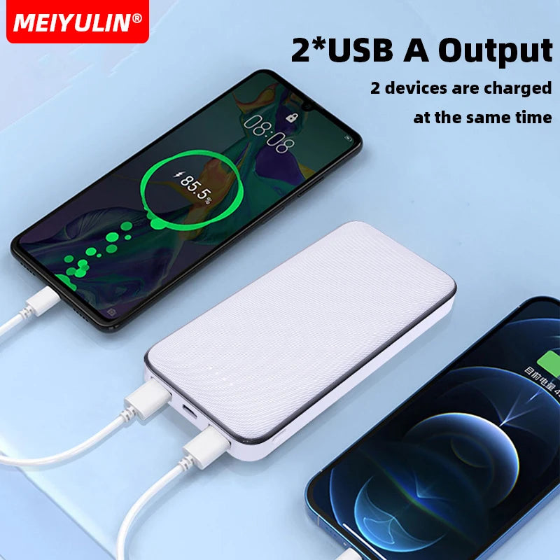 Portable Power Bank 20000mAh Charger 10000mAh USB C Fast Charging External Spare Battery for iPhone 15 Samsung Xiaomi Power bank