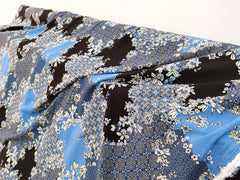 50cm*140cm Blue Patchwork Viscose Fabric For DIY Sewing Summer Dress Bed Sheet Rayon Fabric Soft