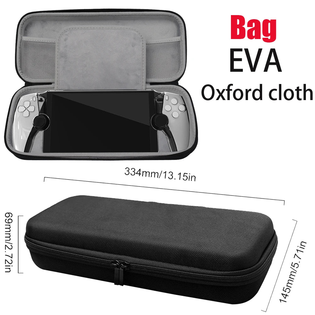 Carrying Case for Playstation 5 PS5 Storage Bag EVA Carrying Case Shockproof Protective Cover with Pocket for PS Portal Console