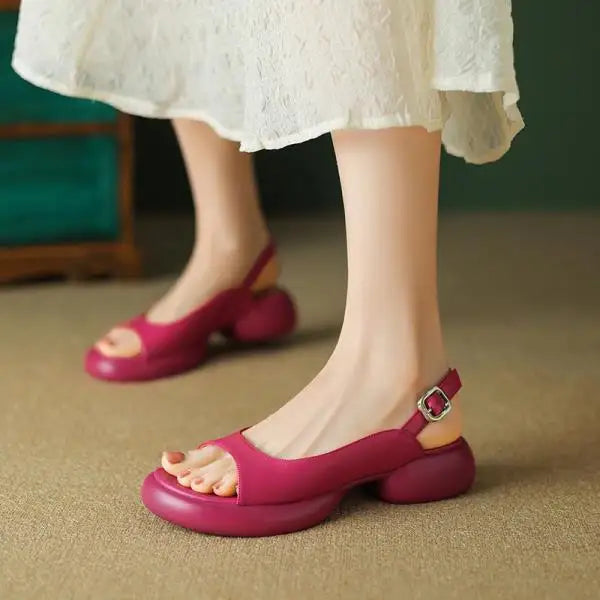 Clogs With Heel Summer High Sandals Female Women’s Shoes