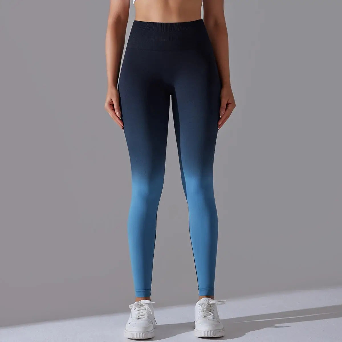 Seamless Leggings Ombre Fitness Exercise Running Workout Pants Push Up Butt Scrunch Yoga Pants