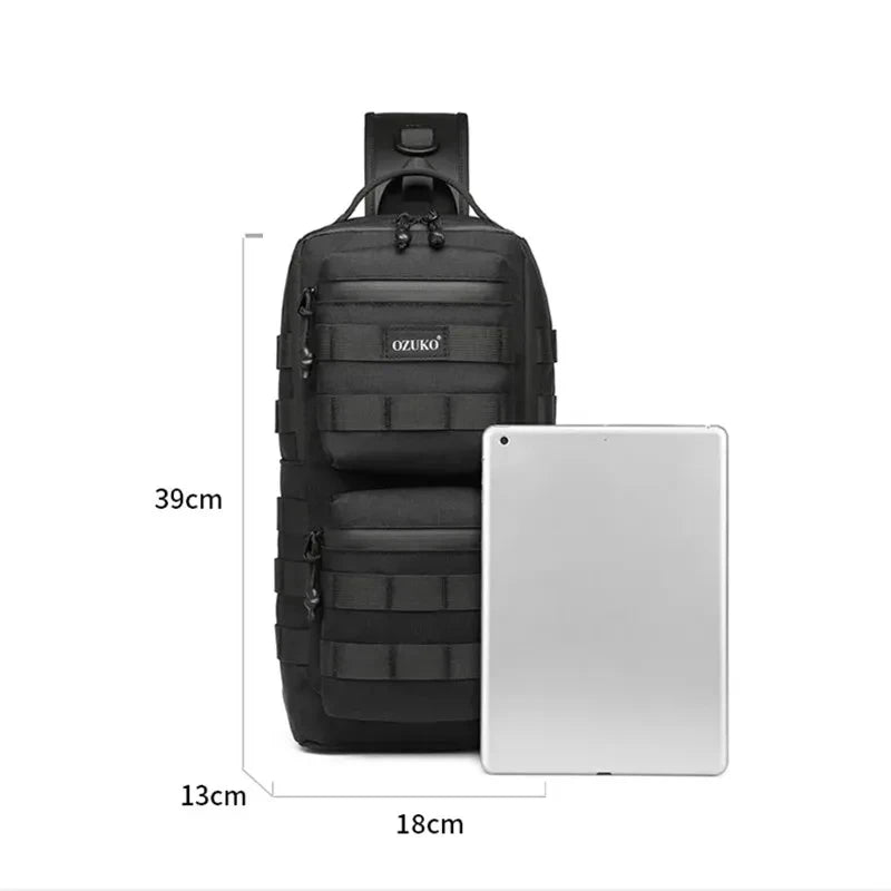 Chest Bag Outdoor Sports Men's Oblique Straddle Shoulder Bag Waterproof Men's One Shoulder Crossbody Bag