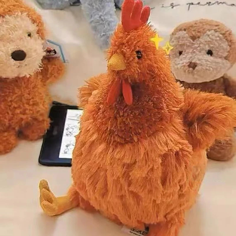 Creative Simulation Funny Plush Chicken Toys Cute Soft Stuffed Chicken