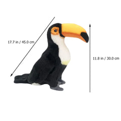 Toucan Stuffed Toy Plush Parrot Plaything Animal Filling Cartoon Lovely