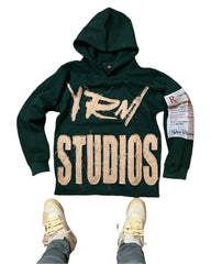 Y2K Harajuku Style New Fashion Letters Posted Cloth Sweater Hoodies Men Street Vintage Punk Hip Hop Casual Hooded Sweater Women