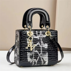 New Designer Crocodile Leather Women Shoulder Bag