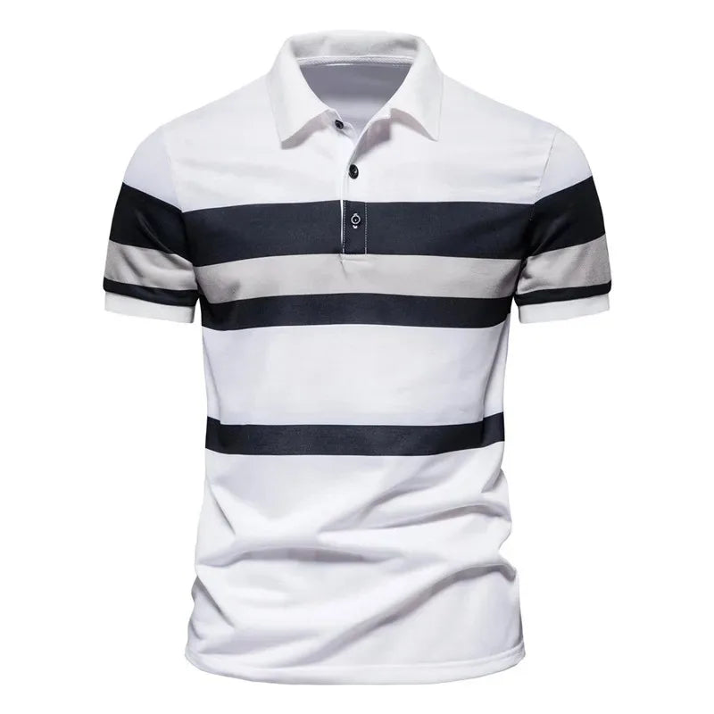 Men's Summer Fashion T-Shirts Lapel Quick Drying Anti Pilling Short-sleeved  Business Casual Polo Shirts Tee