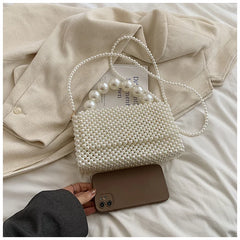 Beading Solid Square Shoulder Bags Cover Exquisite 2024 High Quality Bags for Women