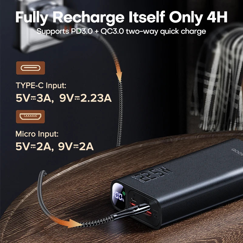 20000mAh Portable PD 20W Fast Charging Power bank Mobile Phone External Battery Power bank For iPhone 13 Xiaomi