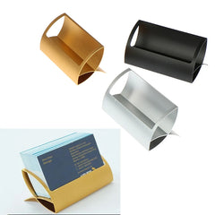 1PC Creative Metal Card Holders Note for Office Display Desk Business  Holders Desk Accessories