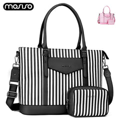 Laptop Tote Bag for Women PU Leather Shoulder Bag Briefcase Bag