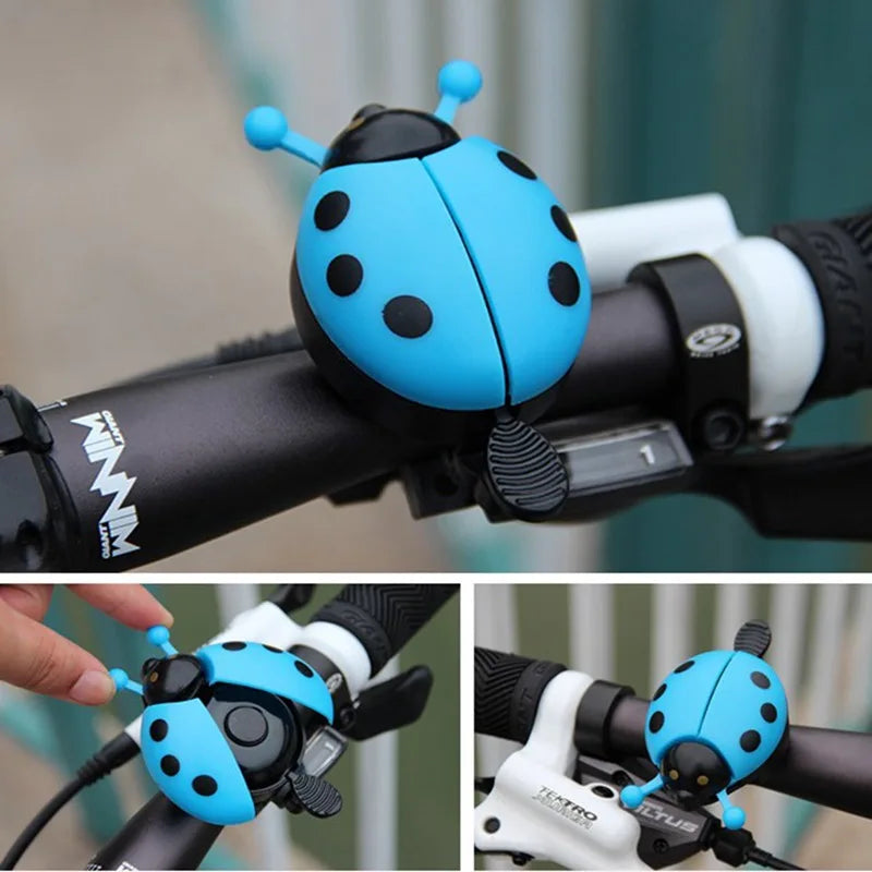 Bicycle Bell Cartoon Beetle Ladybug Cycling Bell for Lovely Kids Bike Ride Horn Alarm