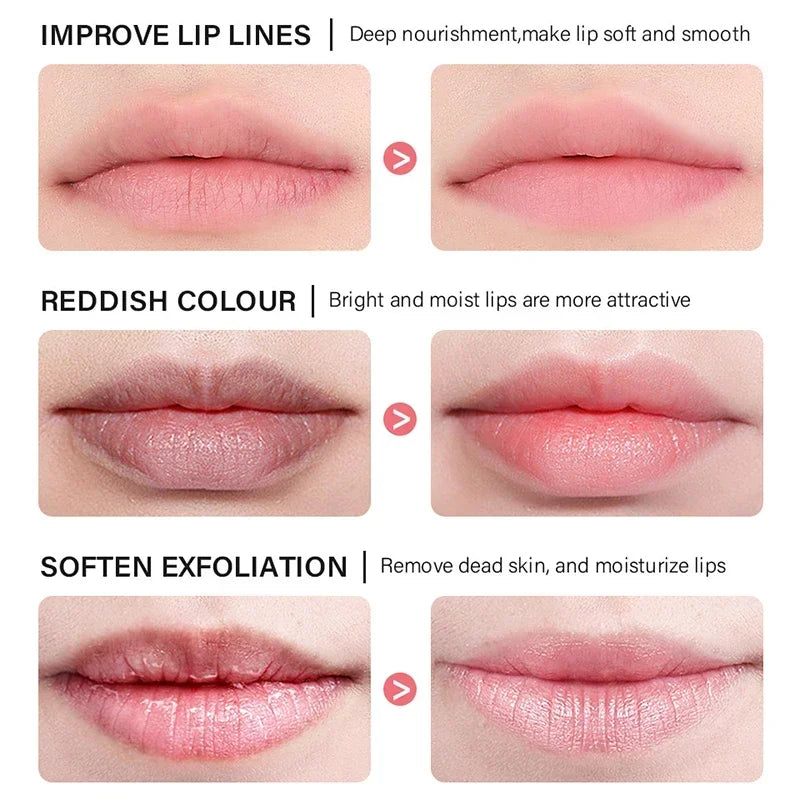 Lip Sleep Mask Maintenance Lip Balm Night Sleep Hydrated Anti Cracking Pink Lips Whitening Cream Nourish Protect Lip Skin Care