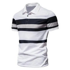 Men's Summer Fashion T-Shirts Lapel Quick Drying Anti Pilling Short-sleeved  Business Casual Polo Shirts Tee