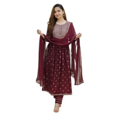 Salwar Kameez for Women Indian Embroidered Kurta Palazzo Sets Stitched