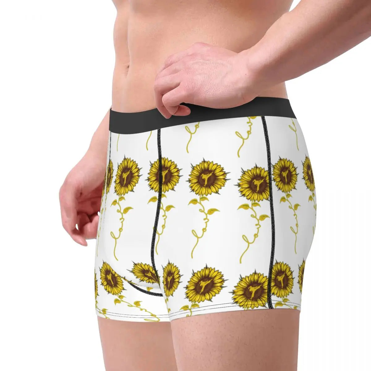 Exotic Men's Boxer Briefs Taekwondo Sunflower Love Essential For Sale Undergarment