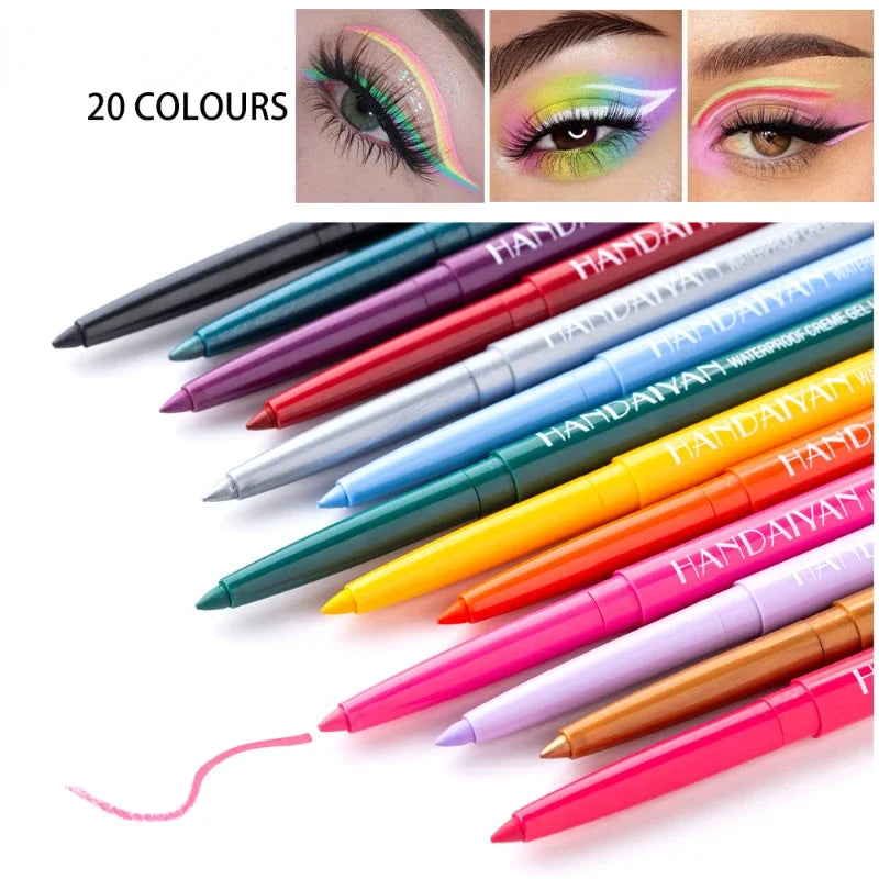 Purple Waterproof Matte Eye Cosmetics EyeLiner Pencil Long Lasting Eye Liner Pencil