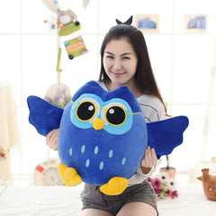 Soft Plush Cartoon Blue Grey Purple Owl Toy Creative Ladys Birthday Stuffed Kawaii Dolls Gift Home Shop Decor