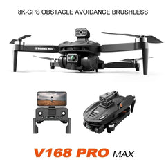 V168 Mini Drone 5G WiFi FPV Professional HD Aerial Photography 8k Dual-Camera Quadcopter for Xiaomi Optical Flow RC