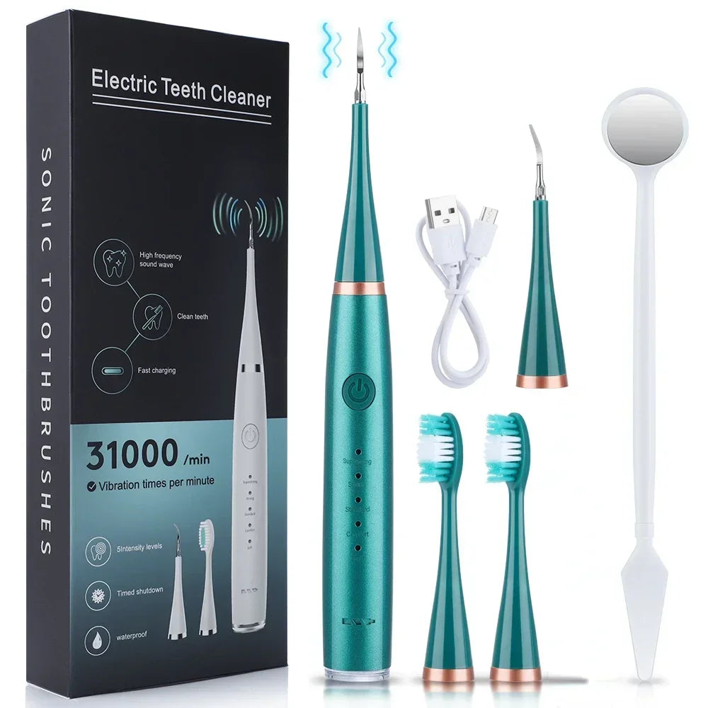 Electric Toothbrush with Sonic Cleaning 3-in-1 for Removing Tartar Whitening Teeth Oral Care