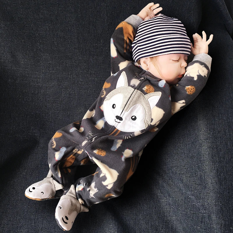 Newborn Baby Clothing Winter Boys Jumpsuit