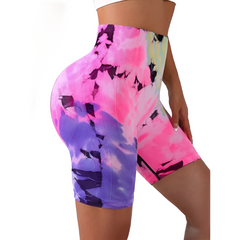 Women Sport Short Tie Dye Yoga Shorts for Women Fitness Gym Shorts