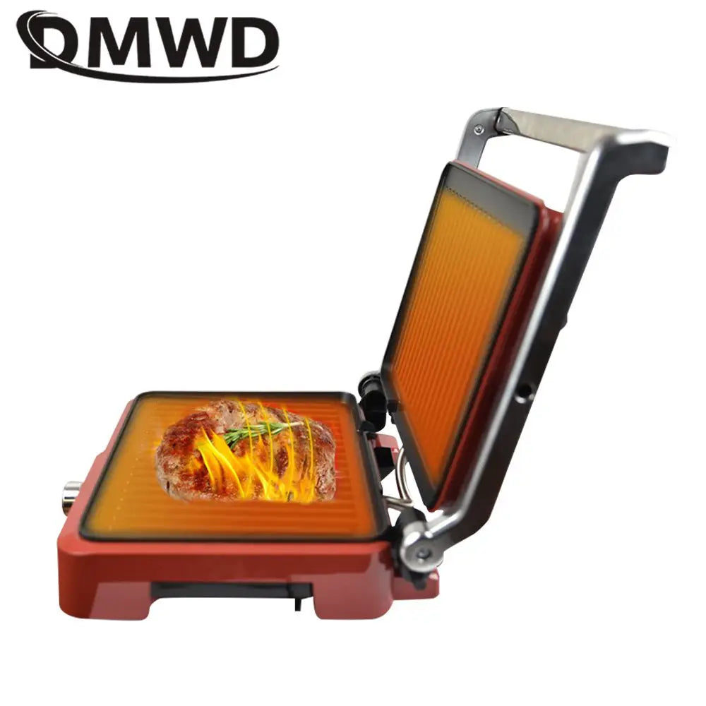 DMWD 1800W Electric Grill Multifunction Barbecue Machine Double-sided Heating Frying Pan