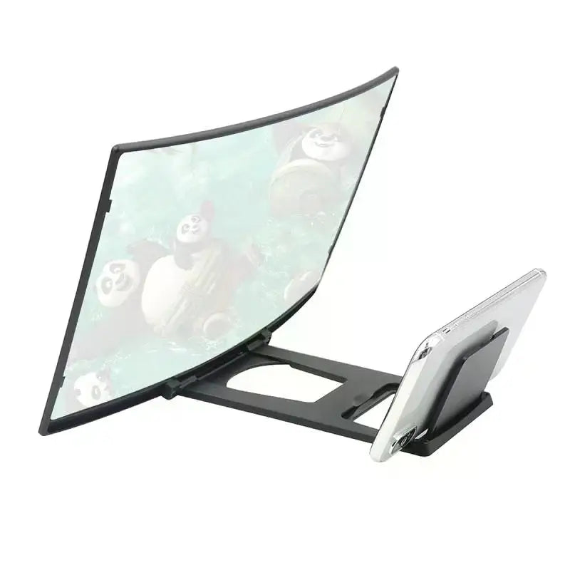 12/14 Inch 3D Cell Phone Screen Projector HD Expander Enlarge Curved Screen Magnifier Amplifier for Mobile