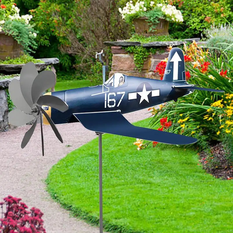 Aircraft wind vane metal stainless steel wind vane garden ornament