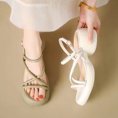 Clogs With Heel Summer High Sandals Female Women’s Shoes